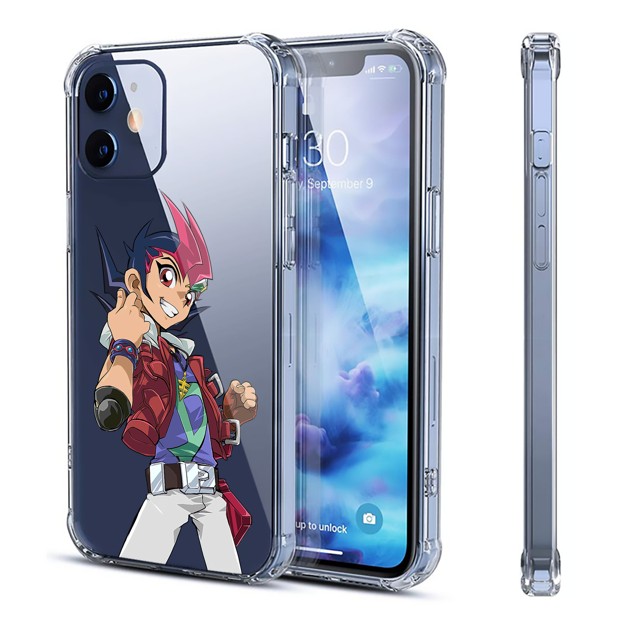 （画像用） 遊☆戯☆王 Yu-Gi-Oh! 【iPhone 12シリーズ対応】透明スマホケース（クリアソフトケース）